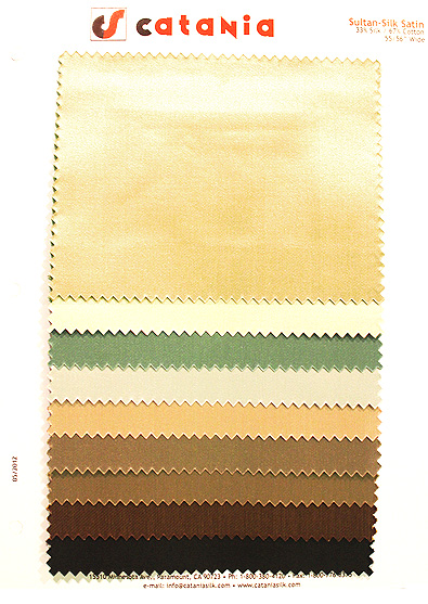 SULTAN SILK fabric collection cover - Catania Silks